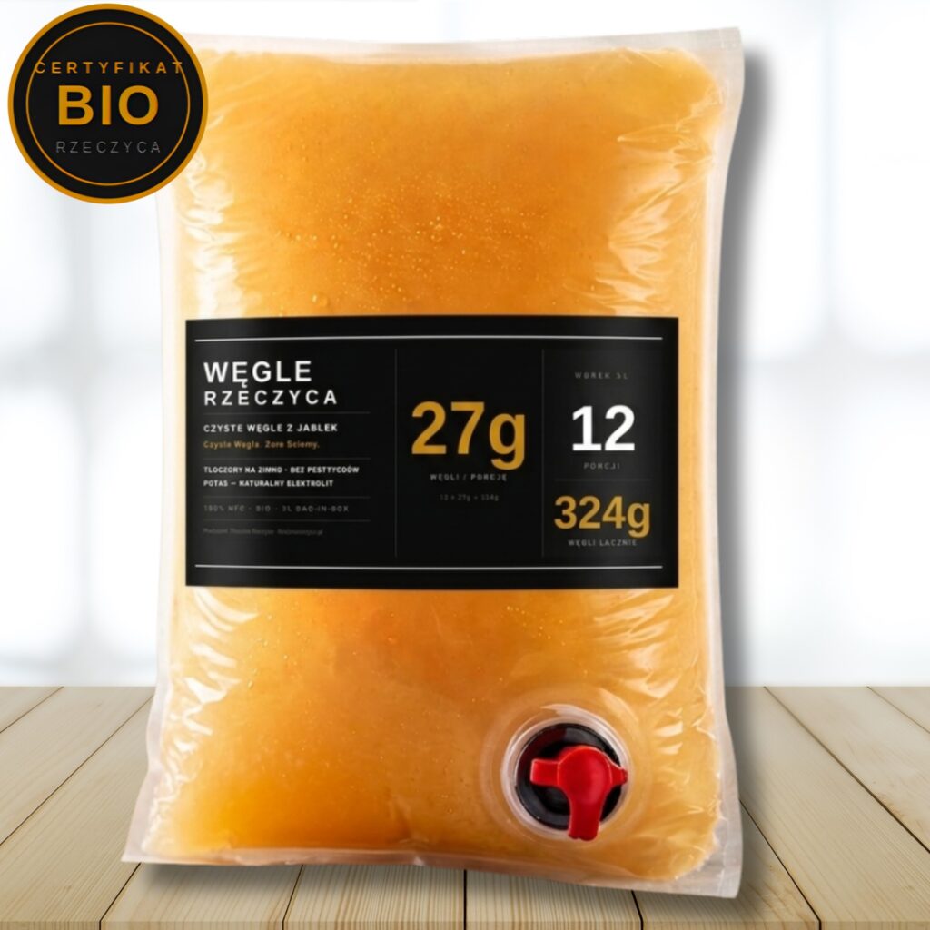 BIO Sok Jabłkowy NFC · Węgle Rzeczyca 3L